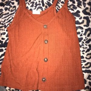 Small Rustic Orange Tank Top